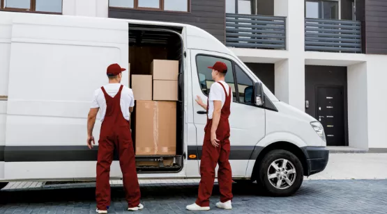 movers loading van